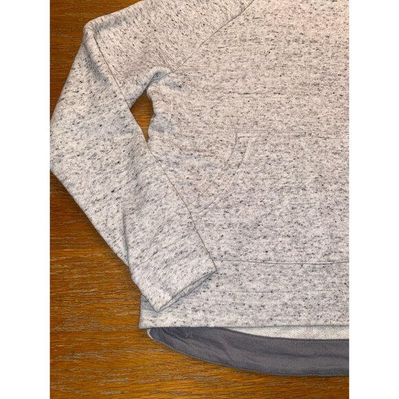 Adidas Boys Grey Heather Hooded Sweatshirt Size M - Picture 4 of 5